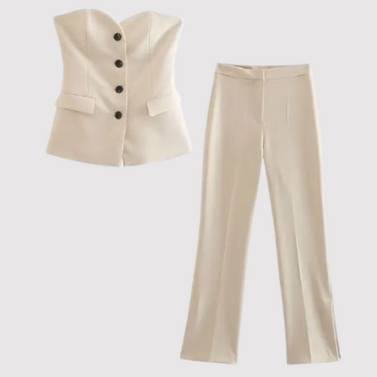 Alberta | Elegant damesæt Slim Fit, sofistikeret og stilfuldt til forår/sommer