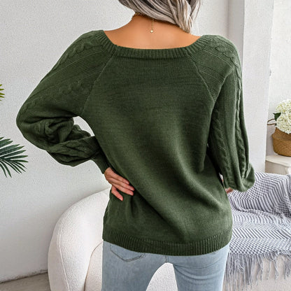 Hazel | Afslappet strikket sweater til kvinder med knapdetaljer Chic, komfortabel og elegant