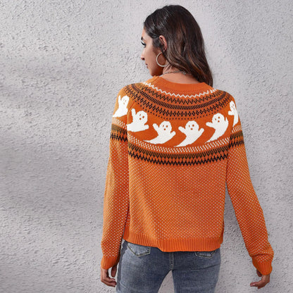 Ellen | Kvinders Halloween Ghost Vintage sweater Spooky Chic & Cozy Fall Essential