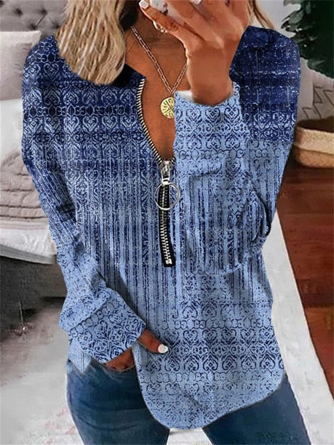 Willow Pullover med Blomstermønster