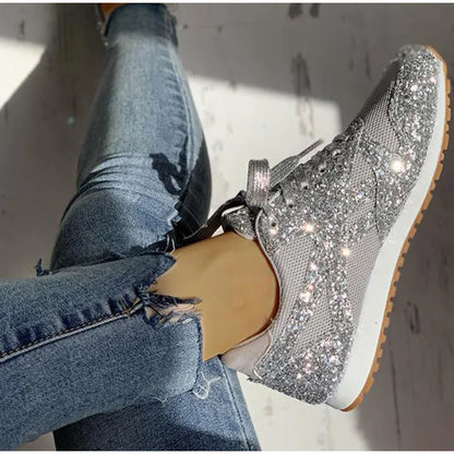 Arielle | Glitter sneakers med pailletter Glitrende sportssko til kvinder