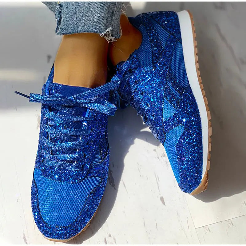 Arielle | Glitter sneakers med pailletter Glitrende sportssko til kvinder