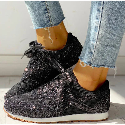 Arielle | Glitter sneakers med pailletter Glitrende sportssko til kvinder