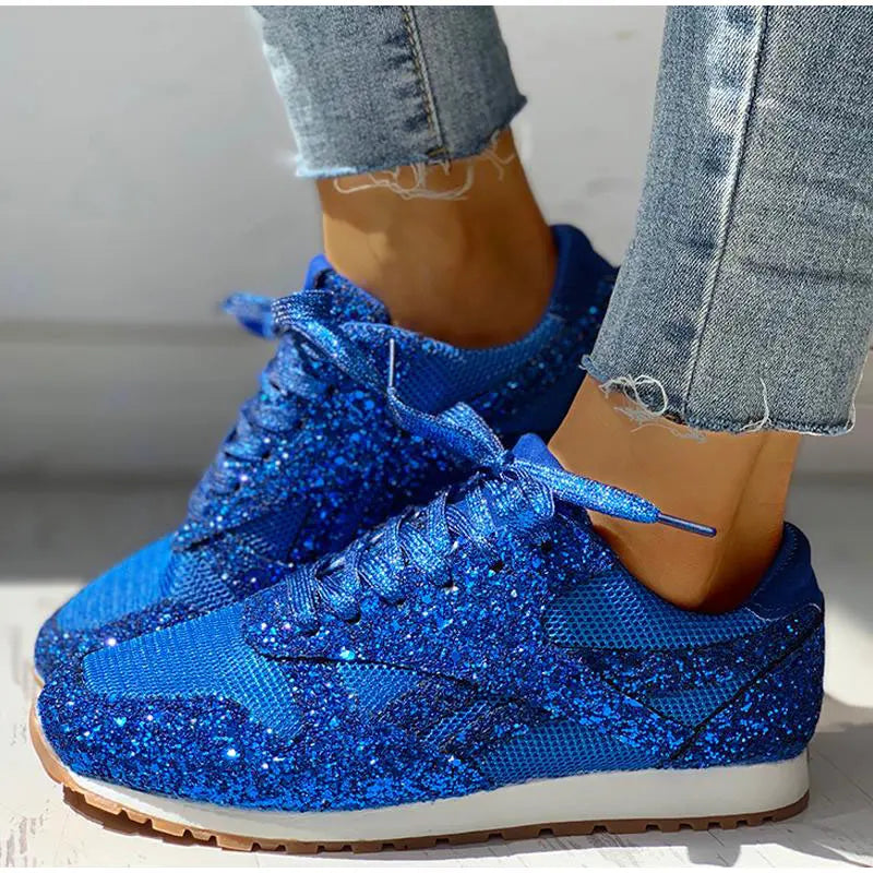 Arielle | Glitter sneakers med pailletter Glitrende sportssko til kvinder