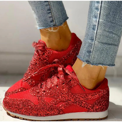 Arielle | Glitter sneakers med pailletter Glitrende sportssko til kvinder