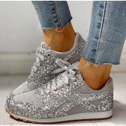 Arielle | Glitter sneakers med pailletter Glitrende sportssko til kvinder