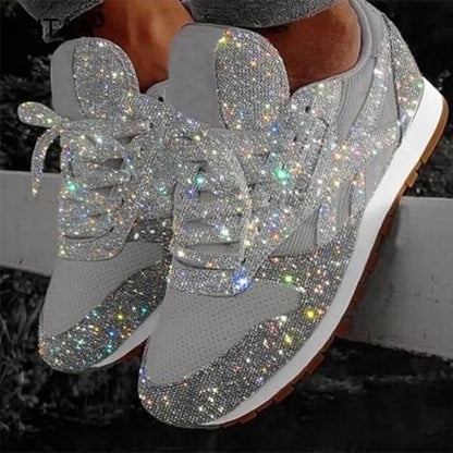 Arielle | Glitter sneakers med pailletter Glitrende sportssko til kvinder