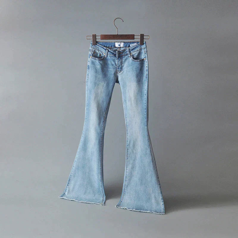 Asuka - Slim Fit Flare Denim Jeans