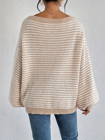 Kimberly | Off-Shoulder strikket sweater Stilfuld og behagelig til forår/efterår