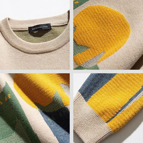 Jens | Unisex Cozy Strikket Pullover Sweater til Efterår/Vinter