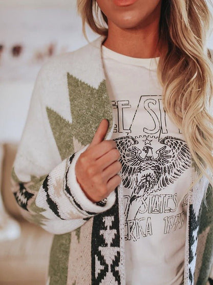 Lisbeth | Vintage etnisk cardigan Cozy Chic til efterår/vinter