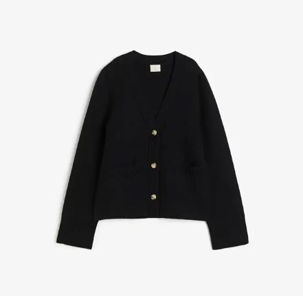 Rut | Elegant cardigan med V-hals til kvinder Chic striktrøje til efteråret