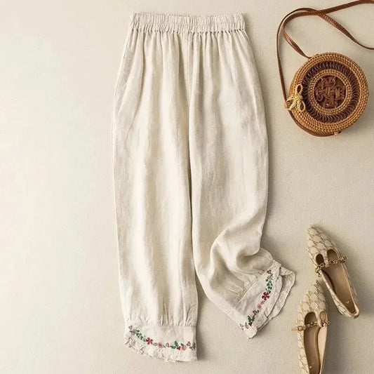 Wulfrun - Vintage Wide-Leg Trousers
