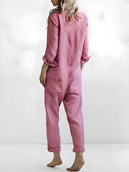 Paulina - Polo Jumpsuit med lommer