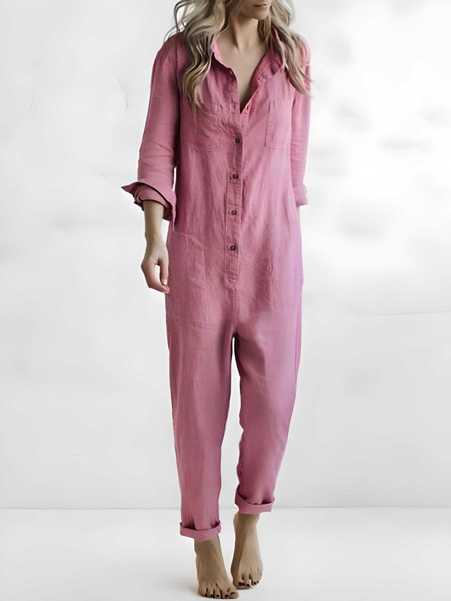 Paulina - Polo Jumpsuit med lommer