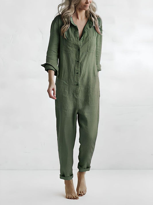 Paulina - Polo Jumpsuit med lommer