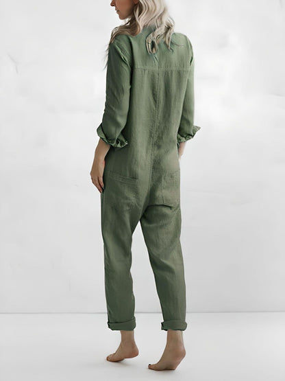 Paulina - Polo Jumpsuit med lommer